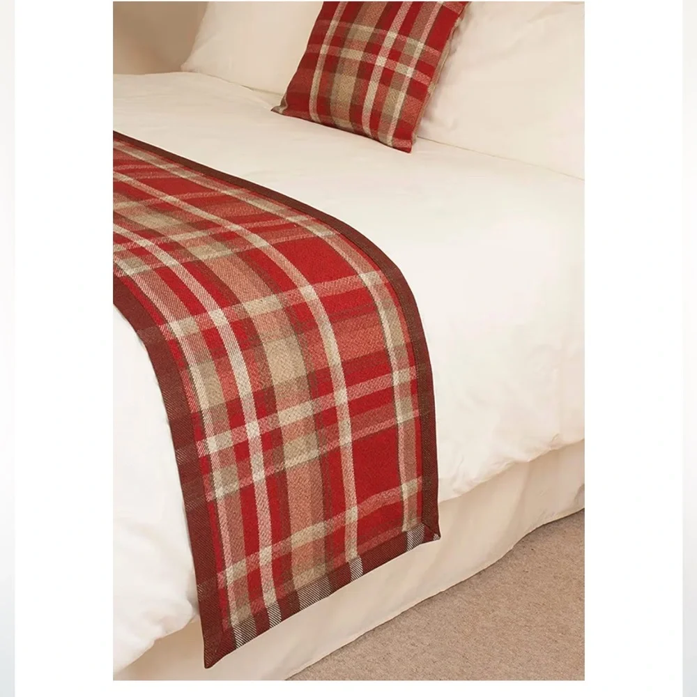 McAlister ‘Highlands’ Red Tartan Plaid Throw Pillow Cover 20x20” (1-Count)